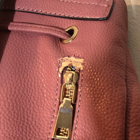 Cute Pink/Mauve Backpack Purse - Picture 6 of 8
